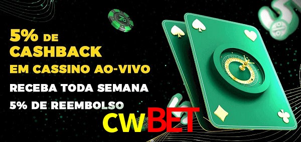 Promoções do cassino ao Vivo cwbet